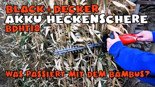 Black & Decker Akku Heckenschere BDHT18 / GTC1845 ausprobiert