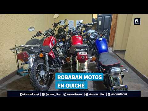 Capturan a cuatro personas por presunto robo de motos en Santa Cruz del Quiché