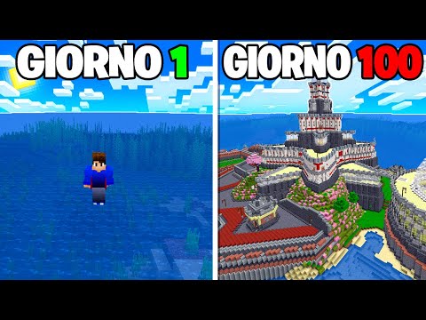 SOPRAVVIVO 100 GIORNI nell'OCEANO PROIBITO di MINECRAFT
