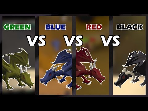 [OSRS] Green VS Blue VS Red VS Black Dragons | Which One Is Best for PROFIT