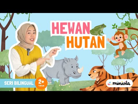 HEWAN HUTAN | Mengenal Harimau, Kera, Ular, dan Hewan Hutan Lainnya sambil Belajar Bahasa Inggris
