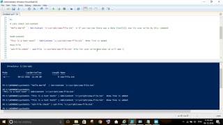 Powershell to create + Edit + Read + Delete file