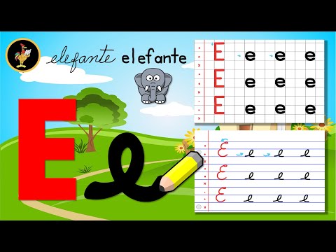 LETRA E / 🌀 ESCRIBE FÁCIL LA "E" (TAMBIÉN CURSIVA) / APRENDE SU TRAZO