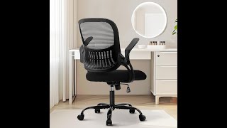 💺 Best Ergonomic Office Chair with Flip-Up Armrests! | Sweetcrispy Mesh Rolling Chair Review