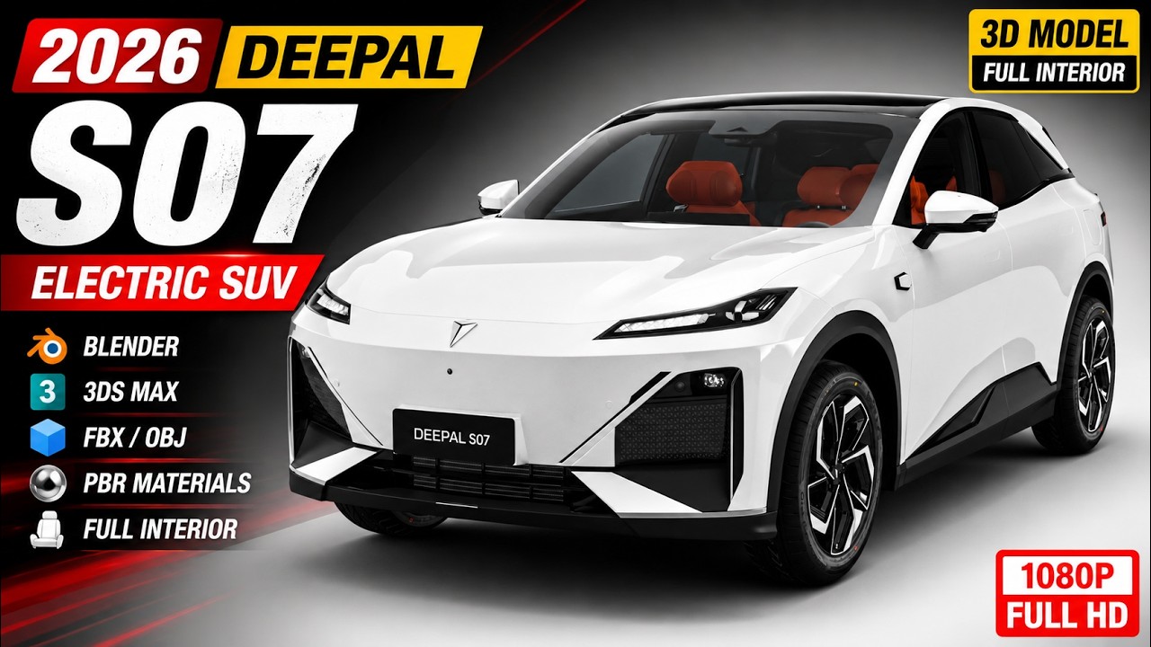 2026 Deepal S07 with Interior 3D Model
