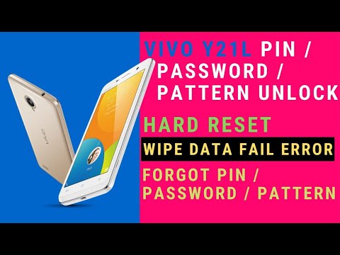 Vivo Y21L PIN / PATTERN / PASSWORD Remove | Vivo Y21L Wipe Data Fail | Hard Reset [ VIVO Y21L ]