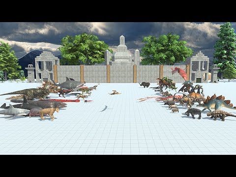 Natural weapon team vs bite team - Animal Revolt Battle simulator