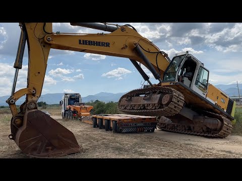 Loading And Transporting The Liebherr 964 Excavator - Fasoulas Heavy Transports