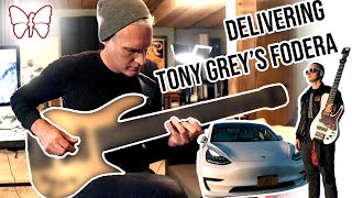 Video thumbnail for Hand Delivering a NEW FODERA SIGNATURE to TONY GREY || Mondays with Mike EP. 006 🦋 by Fodera Guitars