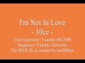 I'm Not In Love - 10cc (cover) / MIDI version ...