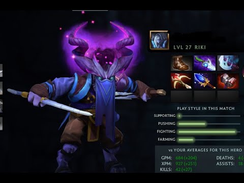 RIKI 42 KILL NO 1 PLAYER SEA BEST RIKI GAME PLAY DOTA 2 #dota2gameplay