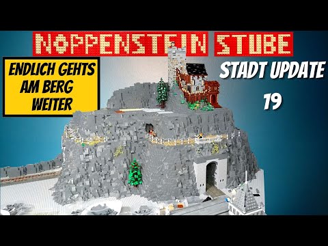 Meine Noppenstein Lego Stadt Teil 19 | Der Berg hinter Burg Blaustein wächst endlich weiter