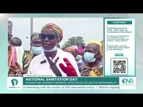 Sanitation Day: Tatale-Sanguli DCE Commends Kpaributabu Residents for Massive Turnout
