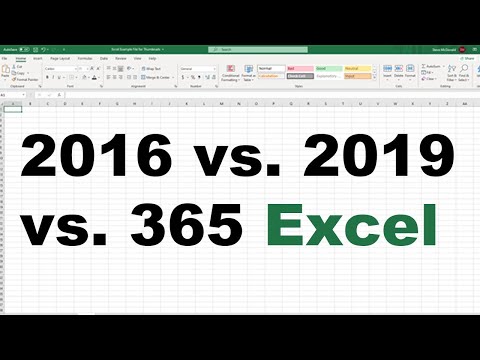 Excel Versions - What's the Difference Between Excel 2016, Excel 2019, and Excel with Office 365?