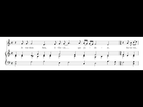 ANTOINE BOËSSET: Je voudrois bien ô Cloris PDF SCORE