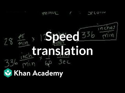 Speed Translation