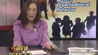 MGT312  Organizational Behavior  Session One  01/12/10