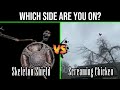 Skeleton Shield Vs Screaming Chicken On Tree Meme