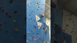 Cool climb I flashed at my first top rope comp @ Gravity Vault, Radnor, PA