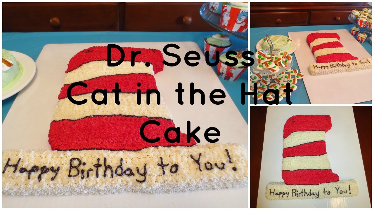 Watch video Dr. Seuss Cat in the Hat Cake (How-to) Now Dr. Seuss Cat in the Hat Cake (How-to)