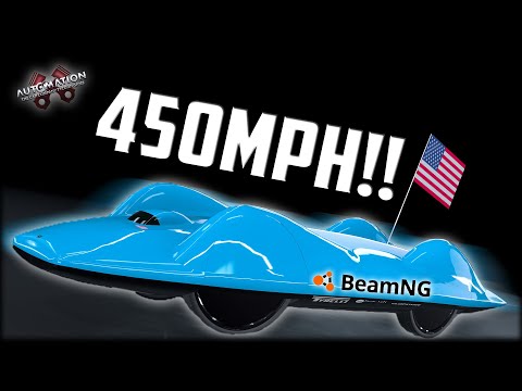 I Built A Land Speed Record Car!! Automation - BeamNG