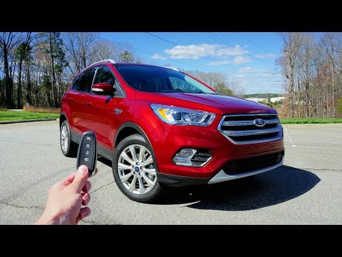 2017 Ford Escape Titanium EcoBoost 1.5L: Start Up, Test Drive, Walkaround and Review