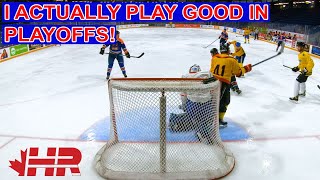 I actually play good in playoffs! Blades beer league hockey goalie GoPro