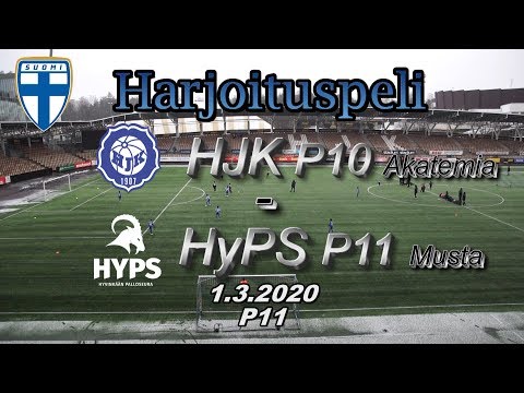 Harjoituspeli P11 HJK P10 Akatemia - HyPS P11 Musta 1.3.2020