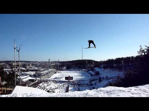 Olli Muotka from under the HS97 during the 1st round (Lahti 04.03.2012)