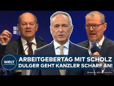 Video Thumbnail: ARBEITGEBERTAG: Heftige Attacke auf Scholz! Düsteres Bild der Wirtschaft! Dulger macht klare Ansage