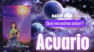 Acuario ♒️ Marzo⭐️Entras en una pausa, analizaras esta conexión! Te enfocas en ti