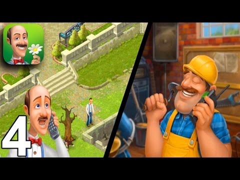 GARDENSCAPES NEW ACRES Walkthrough Gameplay Part 4 - Day 4 (iOS Android)