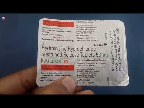 Atarax sr 50mg hydroxyzine hydrochloride sustained release t...