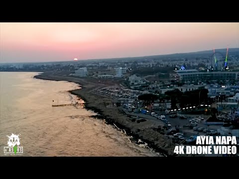 AYIA NAPA | CYPRUS | SUNSET DRONE FOOTAGE