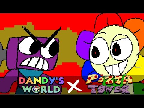 DANDYS WORLD X PIZZA TOWER ANIMATION // PANIC MODE RUSH FINALE ⏱️ 