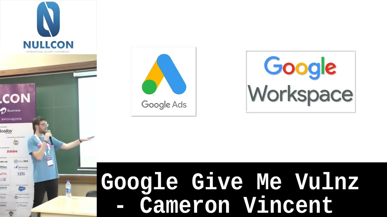 Nullcon Goa 2025: Google Give Me Vulnz - Cameron Vincent