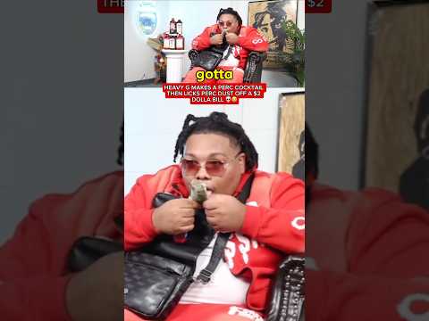 Heavy G Licks Perc Dust Off A $2 Dolla Bill 💀😭 #heavyg #stlouis