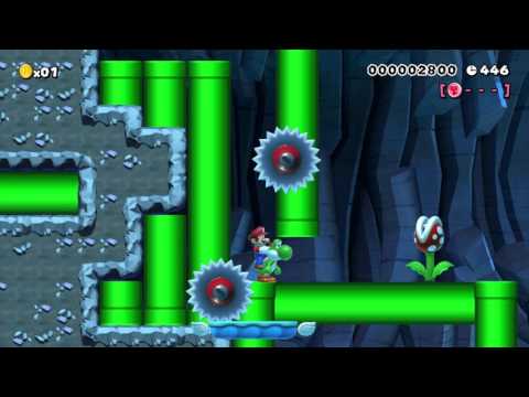 World of Pipes ~ by jojo ~ SUPER MARIO MAKER Raw GAMEPLAY