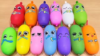 Slime Mixing with Balloon Characters | Fluffy ASMR Pops & Swirls #50