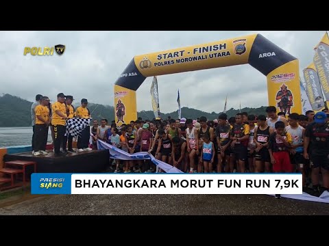 POLRES MOROWALI UTARA GELAR  BHAYANGKARA MORUT FUN RUN