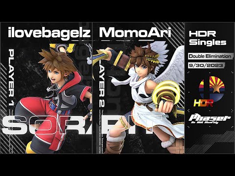 Phaser 8: ilovebagelz (Sora) vs MomoAri (Pit, Wii Fit) HDR Singles Winners Quarterfinals