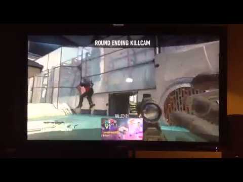 I HIT IT!  ADVANCED WARFARE TRICKSHOT