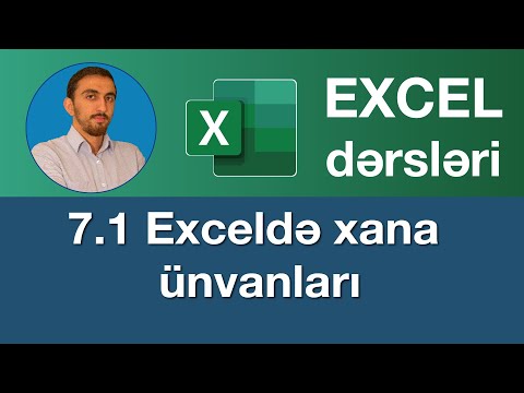 Excel dərsləri - 7.1 How to Cell Reference in Excel I How to Use Absolute Cell Reference in Excel