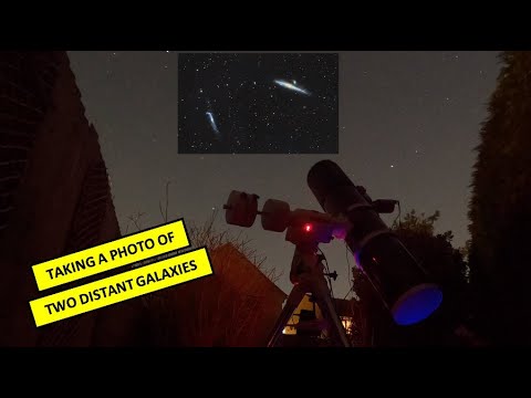 Taking a photo of the Whale and Hockey Stick Galaxies - Deep sky astrophotography