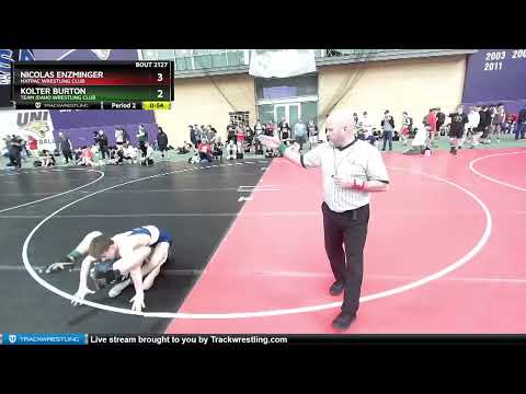 106 Lbs Champ. Round 2 - Nicolas Enzminger, MATPAC Wrestling Club Vs Kolter Burton, Team Idaho Wre