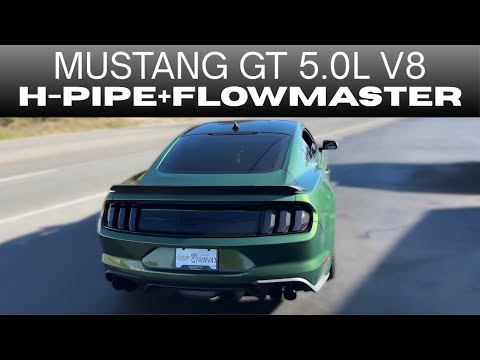 Ford Mustang GT 5.0L V8 w/ Custom H-Pipe & Flowmaster Outlaws!