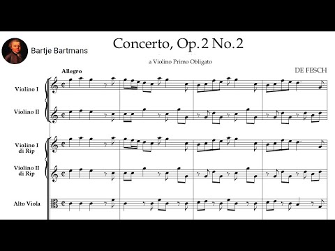 Willem de Fesch - 3 Concertos from Op. 2 (1717)