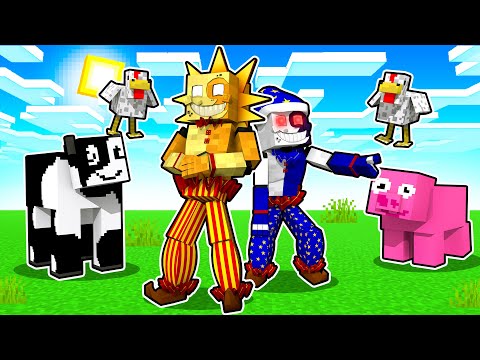 Minecraft But THE UGLIEST TEXTURE PACK  with SUN and MOON