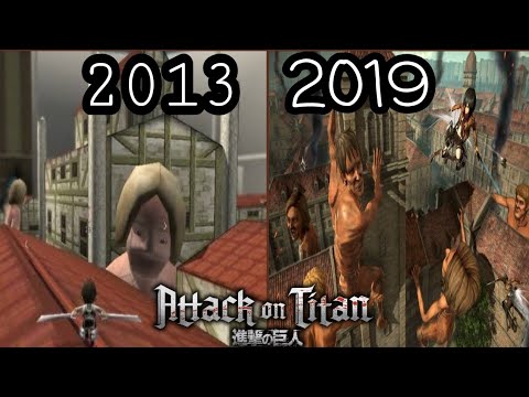Evolution of Attack on Titan games 2013 - 2019