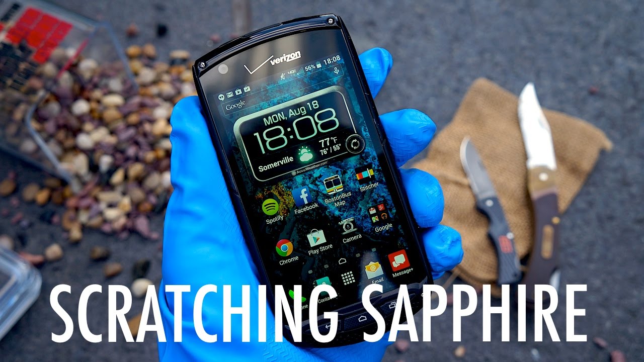 How To Scratch a Sapphire Smartphone Screen | Pocketnow